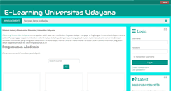 Desktop Screenshot of elearning.unud.ac.id