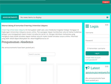 Tablet Screenshot of elearning.unud.ac.id